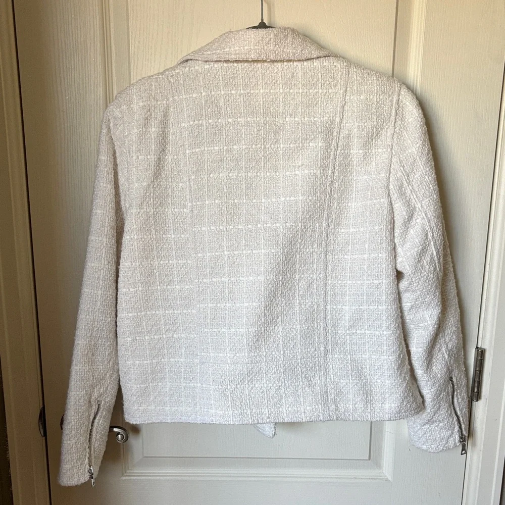 Ann Taylor Women's White Textured Blazer